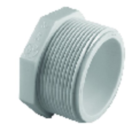 Charlotte Pipe And Foundry Pipe Schedule 40 1/2 in. MPT X 1/2 in. D FPT PVC Plug PVC 02113 0600